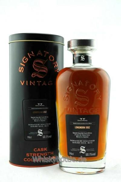 Longmorn 27 Jahre 1992-2019 Signatory Vintage #48501 Cask Strength Longmorn 27 Jahre 1992-2019 Signatory Vintage #48501 Cask Strength